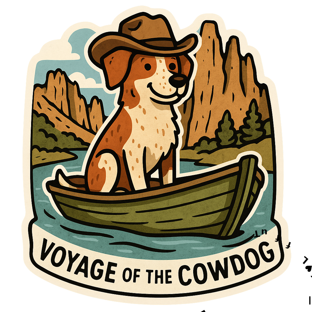 Voyage of the Cowdog Sticker
